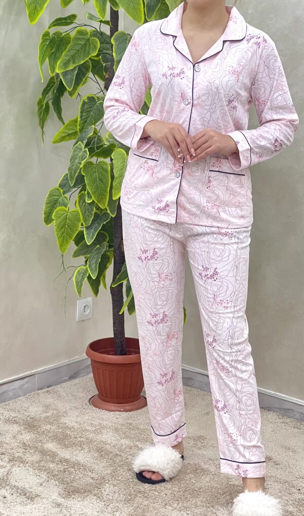 Pyjama Coton Rose FLR