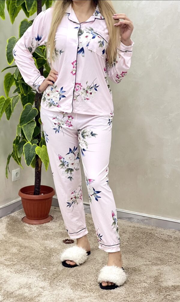 Pyjama Coton P220 Rose FLR